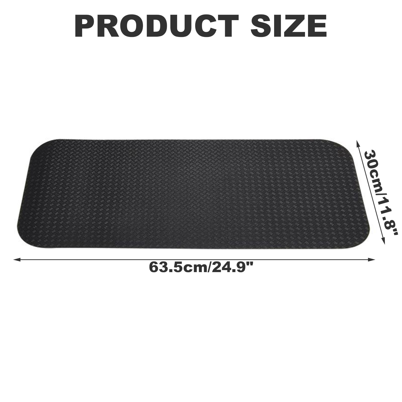 2PCS Alfombrilla Antideslizante Doble de Bicicleta, Tapete Entrenamiento para Estática Cinta de Correr Alfombra Estacionaria Gruesa Plegable para Ciclos Protector de Suelo, 63.5 x 30cm - 4