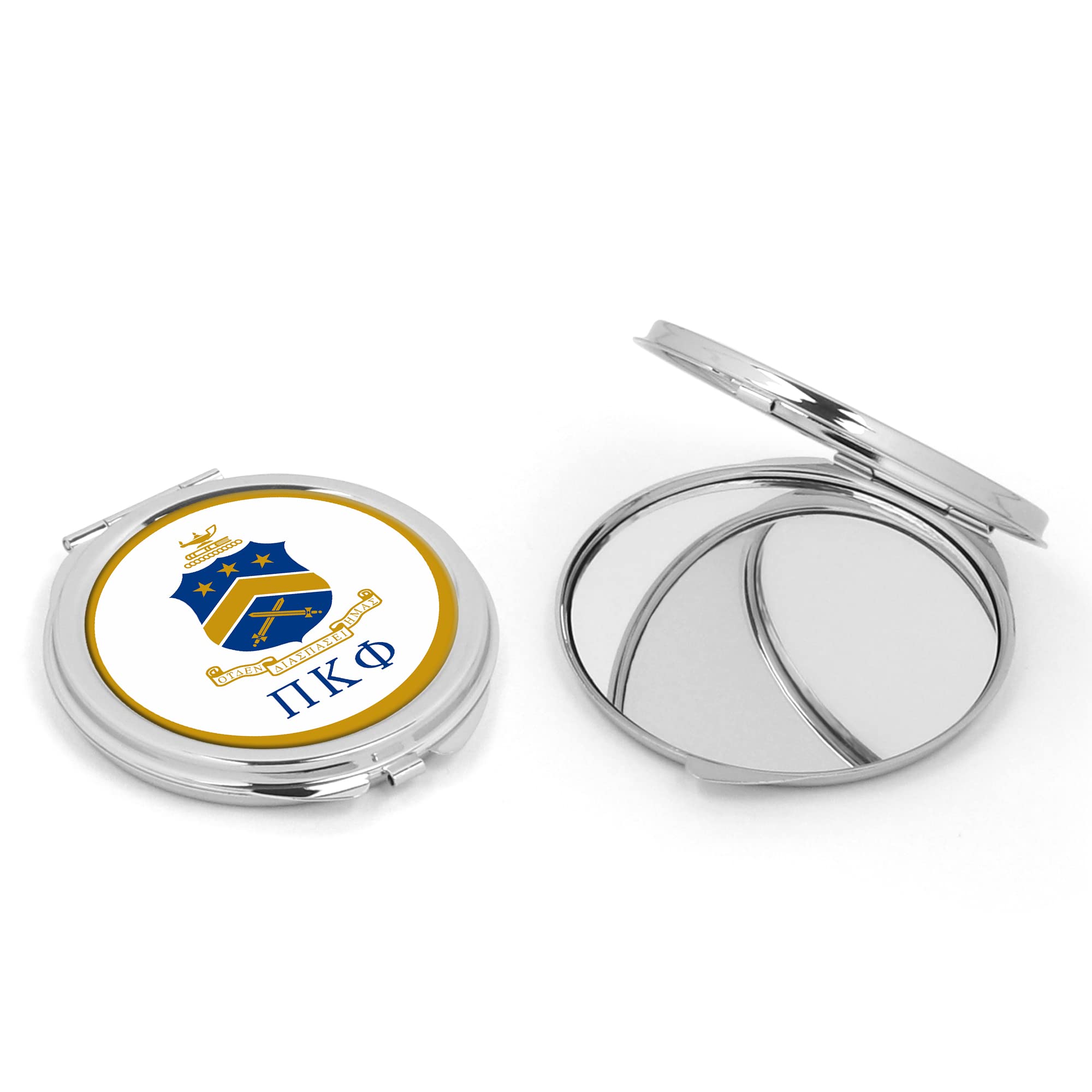greeklife.store Pi Kappa Phi Fraternity Compact Cosmetic Double Makeup Pocket Round Portable Mirro (Pi Kappa Phi #3)