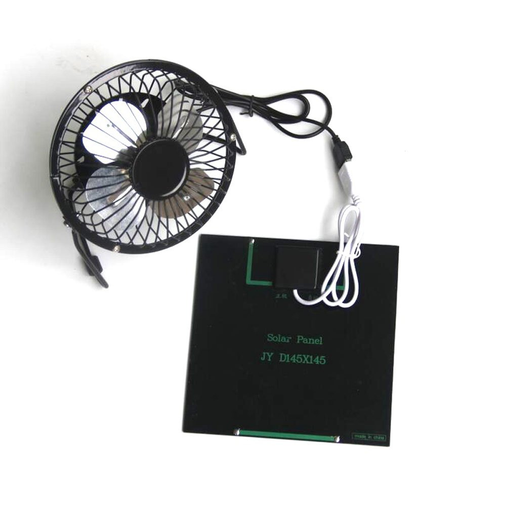 NUZAMAS Ventilator mit Solarmodulen 3 W 6 V für Wohnmobil Caravan House