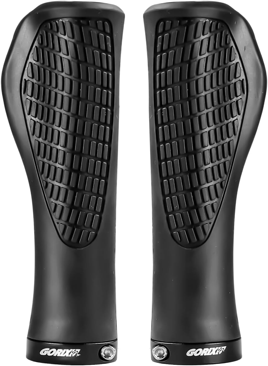 GORIX Bike Ergo Grips Lock On Less Fatigue&tuffiness&Stickiness Handlebar Mountain Bicycle E-Bike(GAJA700)