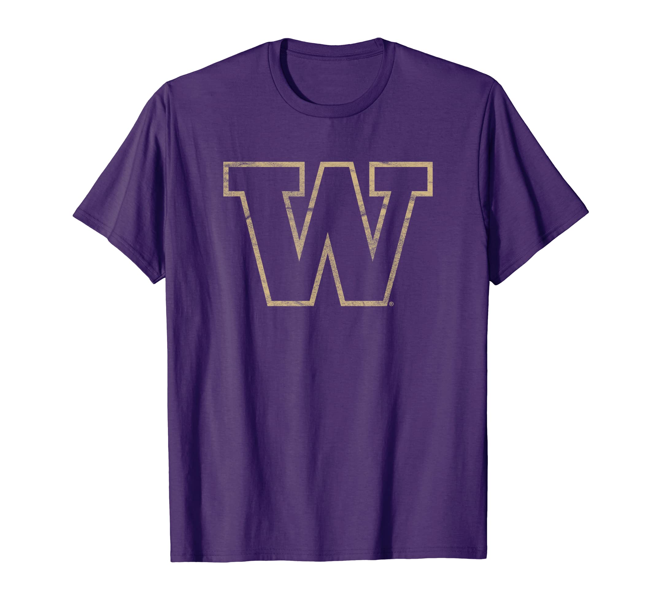 Campus LabUniversity of Washington Huskies Distressed Primary Logo T-ShirtOEKO-TEX STANDARD 100