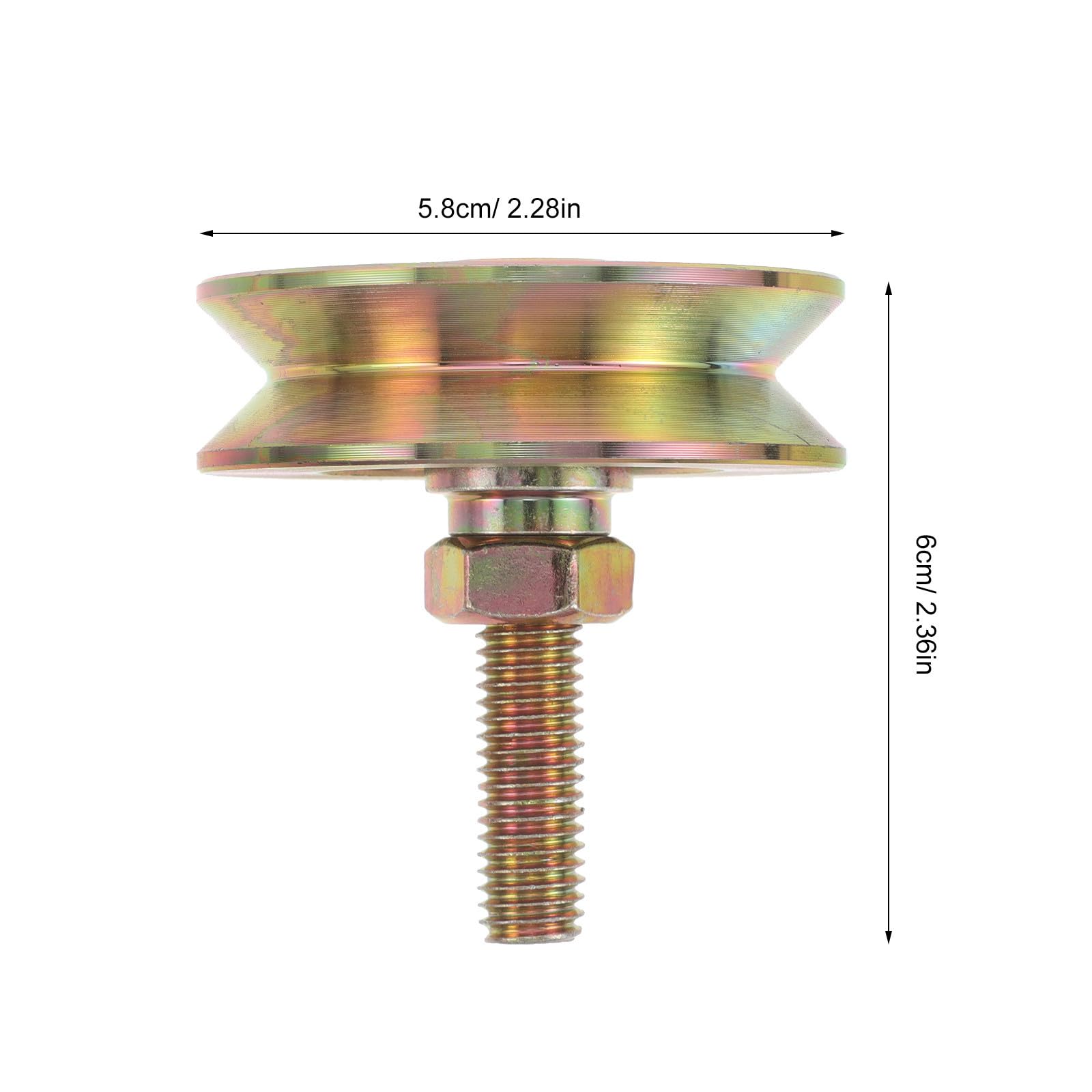V-nut Lenkrollen Schiene mit Lager und Befestigungsschraube, 6 CM