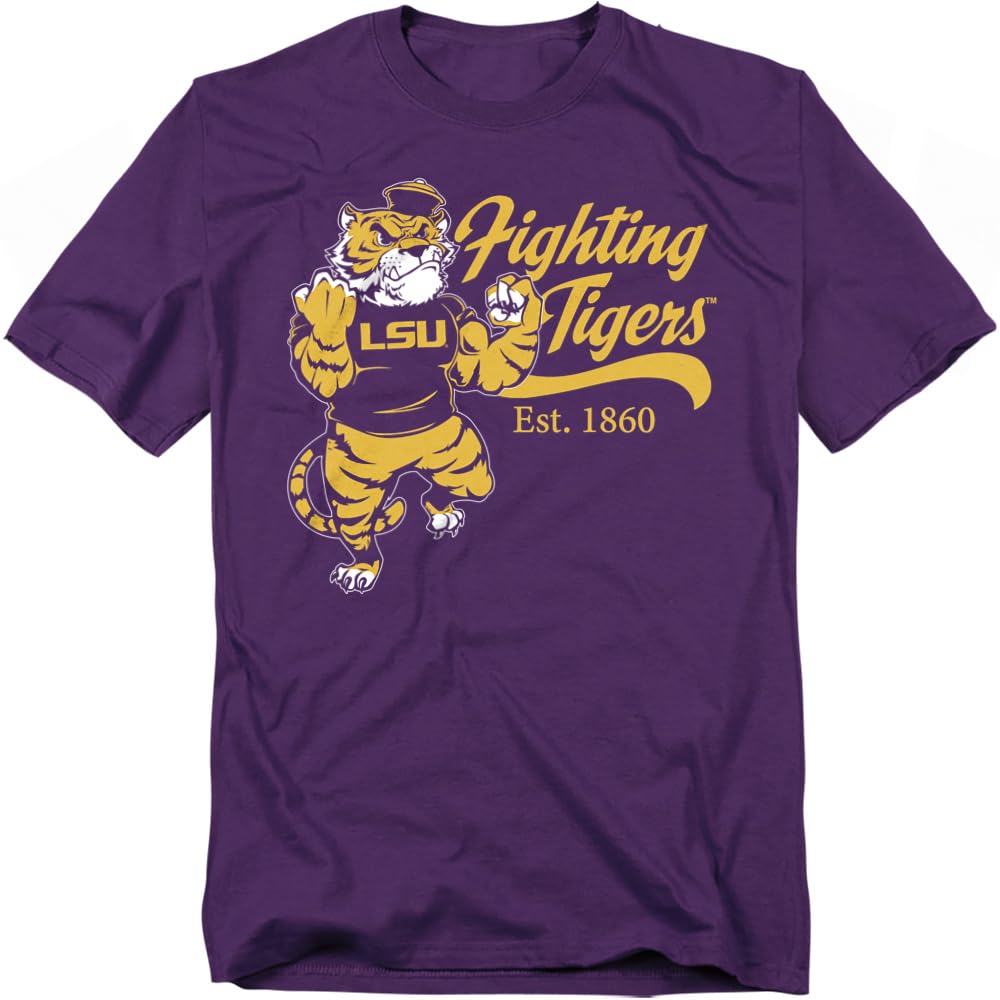 Louisiana State University LSU Official Mike The Fighting Tiger Unisex Adult T Shirt