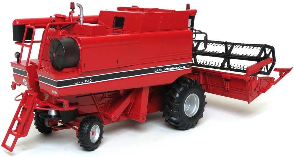 Арткы сол view of Case IH 1640 Combine showing folded-down ladders