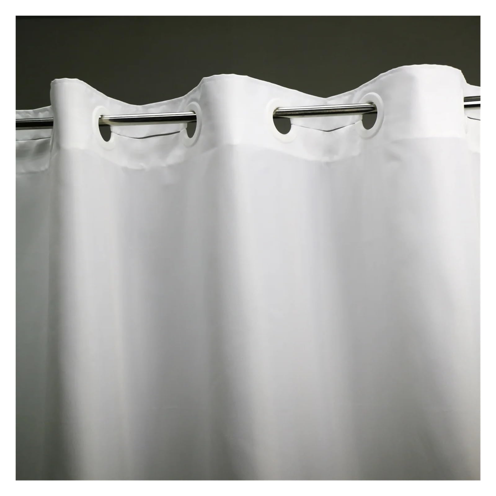 tenda doccia Tenda da doccia senza gancio, in tessuto resistente, for hotel, bagno in(WHITE,180x200cm)