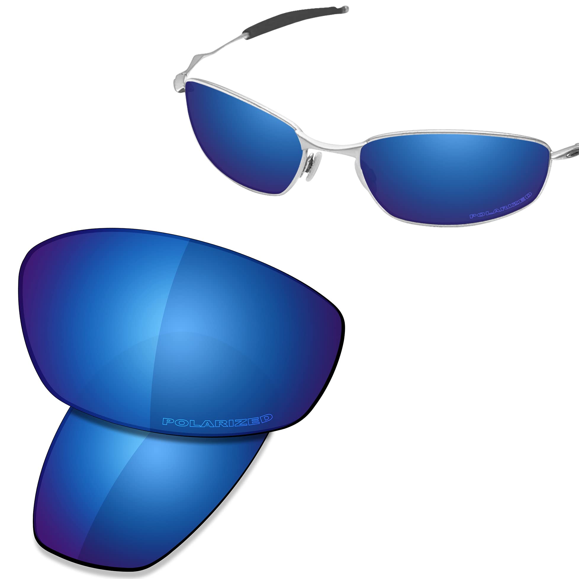 Saucer Lenti di ricambio di alta qualità e kit di gomma per occhiali da sole Oakley Whisker