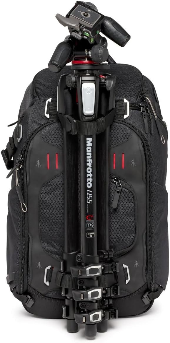 Manfrotto PRO Light Multiloader M, Professional Photographic Backpack for Cameras, 4 Access Points, Multiple Tripod Attachments, 3 Modes of Use, Interchangeable Dividers, Black