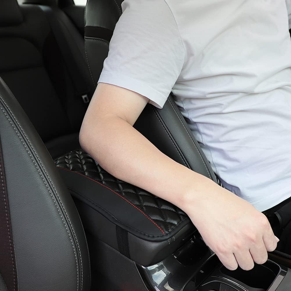 Cuscino Per Bracciolo Auto In Pelle | Con Tasche Portaoggetti | Universale Per Auto, SUV E Camion - Foto 14