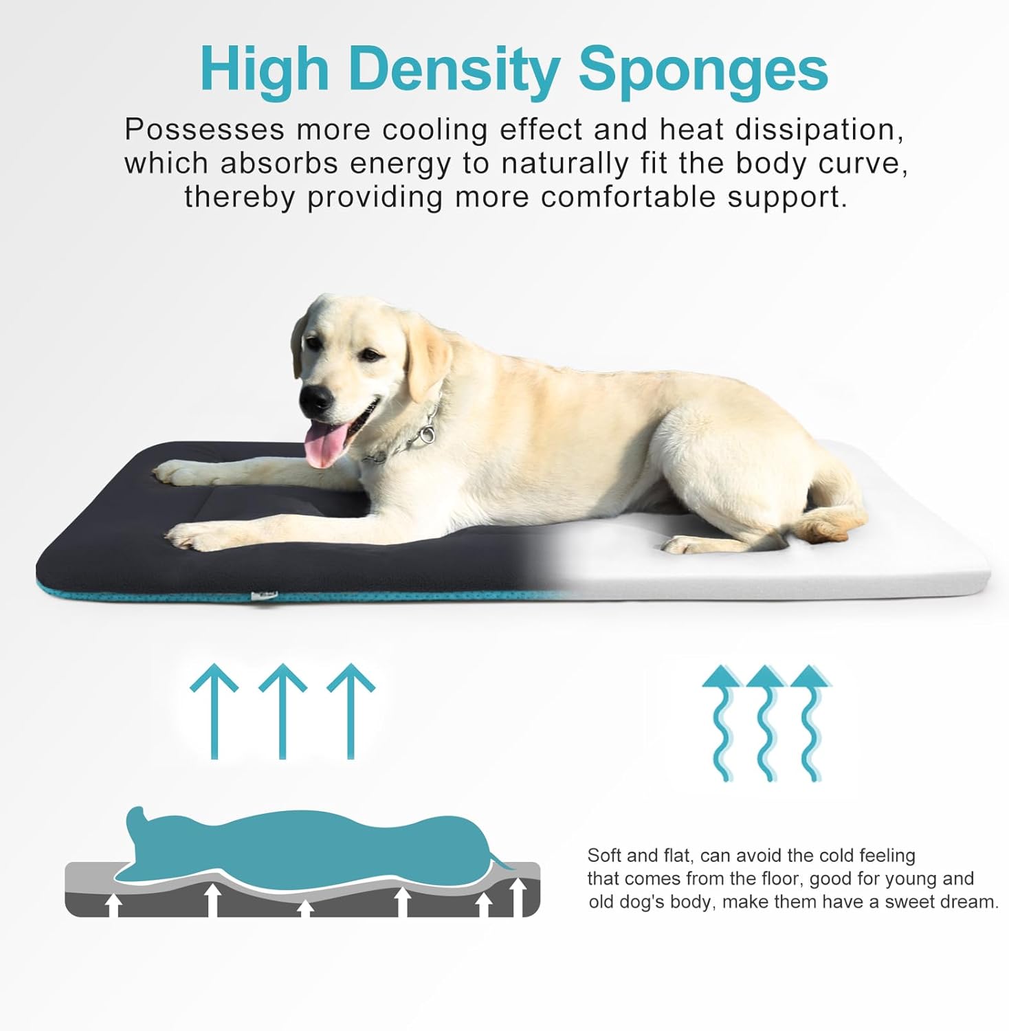review Magic Dog Plush Dog Bed for Medium/Large Dogs - Soft Dog Crate Pad Dog Bed Mat, 36-Inch Washable Kennel Pad Pet Beds with Non-Slip Bottom, Dark Grey