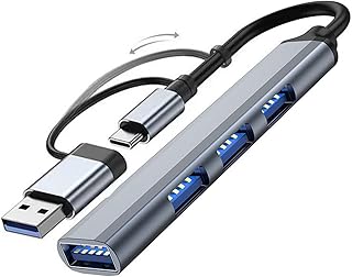 GRABLOOM Multi in 1 HUB 4/7 Port USB Adapter USB 3.0 Splitter for PC Computer Accessories Hub Type-c Hub Docking 4/7 Port USB C HUB USB 3.0 Type C Multi Splitter Expander for Computer PC