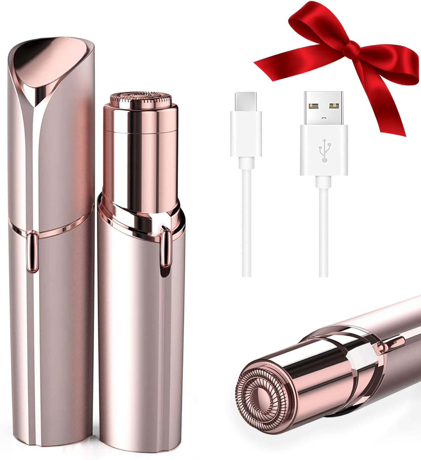 Facial Hair Removal for Women, Painless Hair Removal Device, Portable Facial Hair Remover for Face with USB Rechargeable
