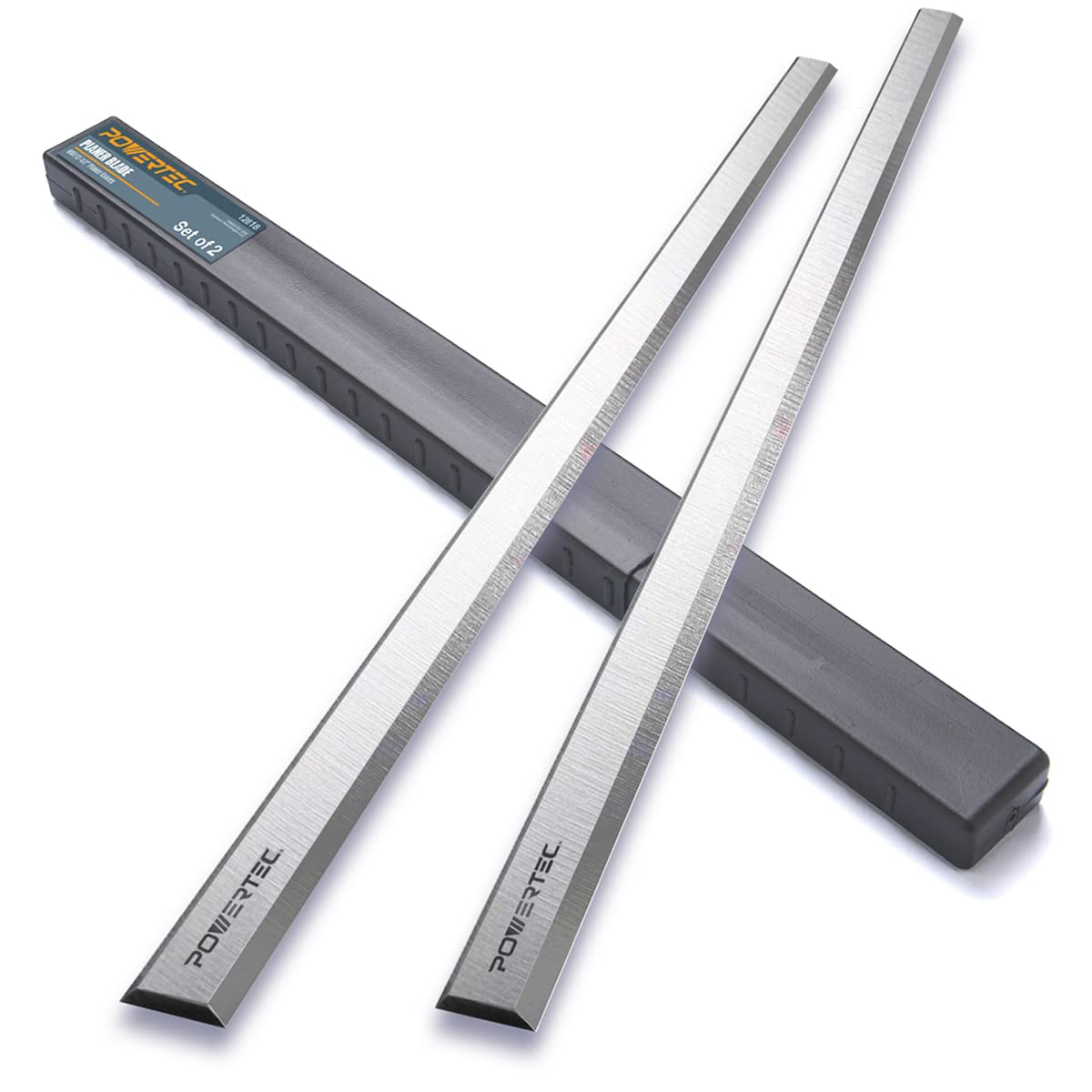 POWERTEC 12-1/2 Inch Planer Blades for Craftsman 23378, JET JWP-12, JWP-12-4P, JWP-12DX, Rockwell RK9018, Wilton 99178, 34463 Planer, Replacement for Craftsman 23315 Planer Knives, Set of 2 (12818V)