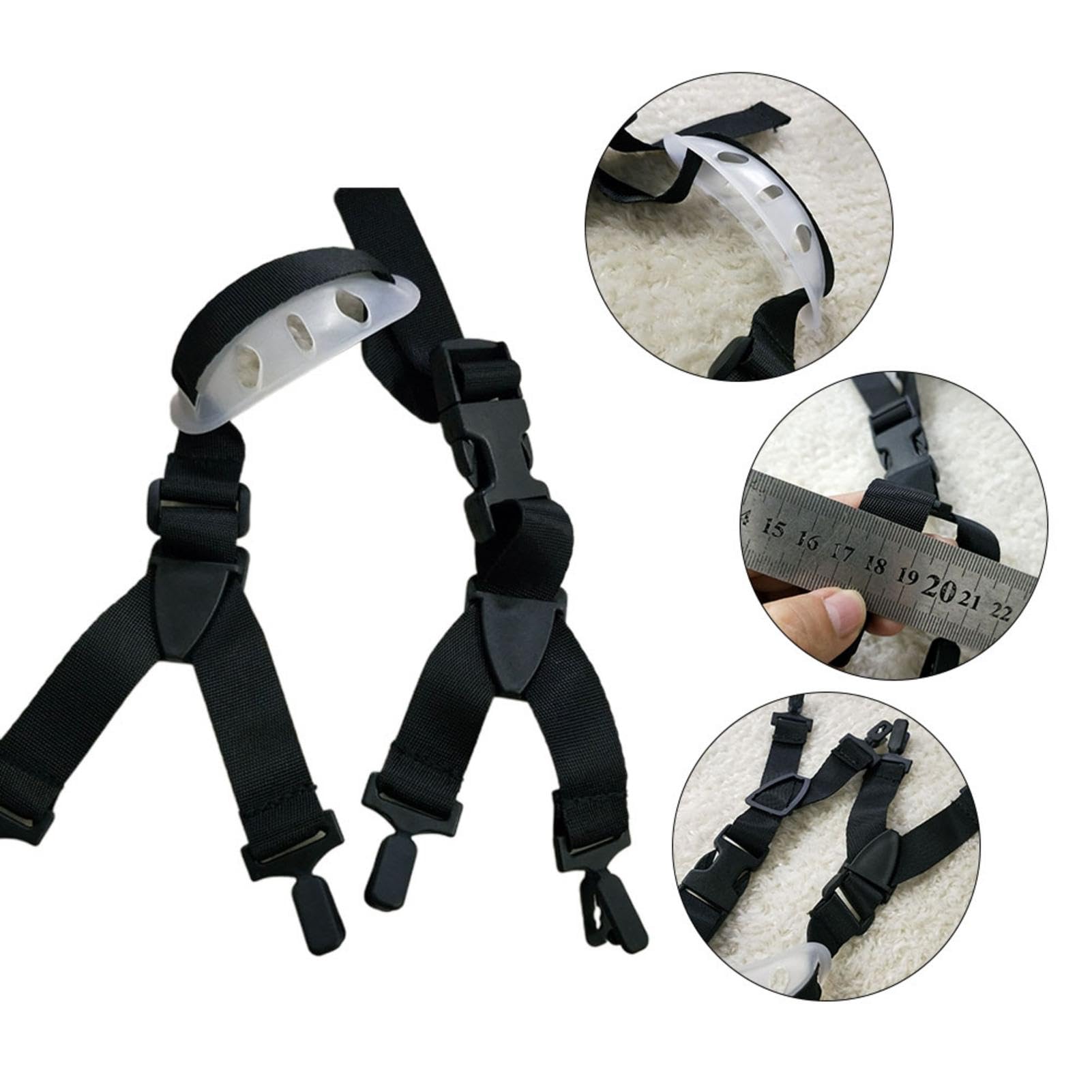 Sangle De Casque De Protection - Jugulaire Universelle Avec Boucles | Mentonnière De Casque De Protection | Jugulaire Réglable Pour Chapeau | Construction De Sécurité Avec Sangle De Casque De