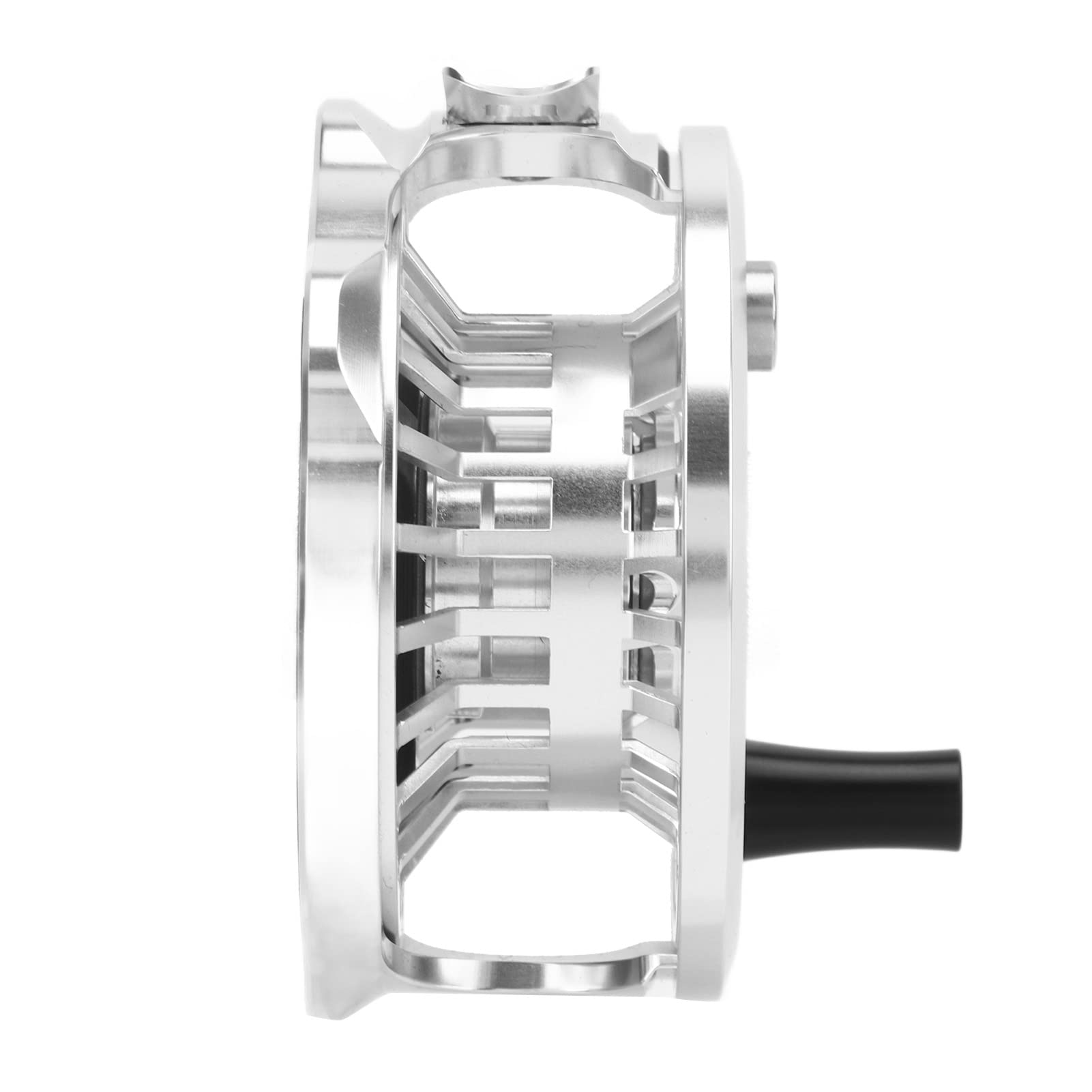 Roue de Pêche à la Mouche étanche en Alliage D'aluminium, Moulinet Léger 3/4 à Haute Résistance avec Sac de Rangement