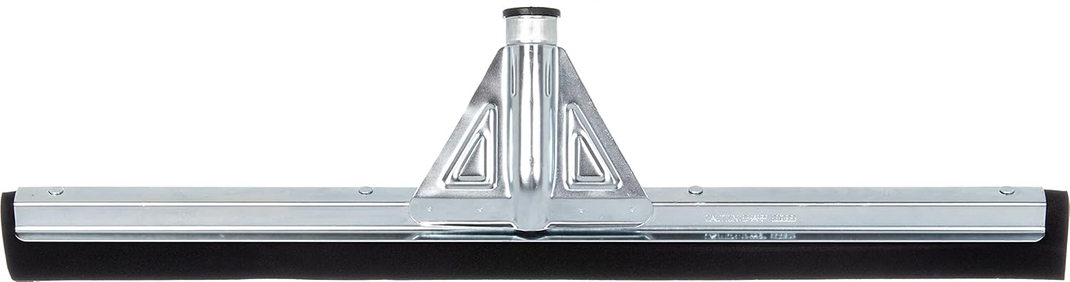 SPARTA Flo-Pac Floor Rubber Squeegee Window Squeegee with Reinforced Metal Frame for Floor, Bathroom, Kitchen, Concrete, Tile, Garage, Commercial Use, 22 Inches, Black, (Pack of 10)