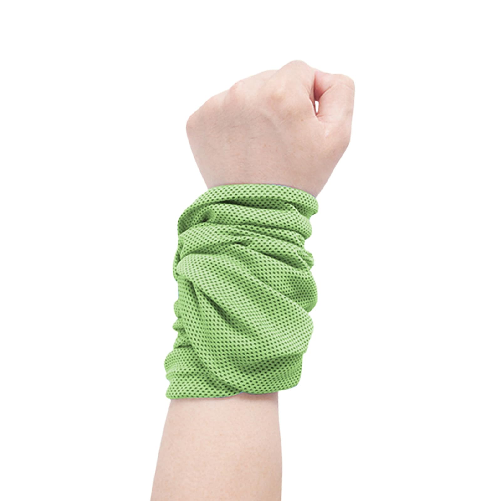 Kahdgss Green Absorbent Wrist Sweat Towel Fast Drying For Gym Yoga, Cupro Texture, 20X30cm Race Running Towel