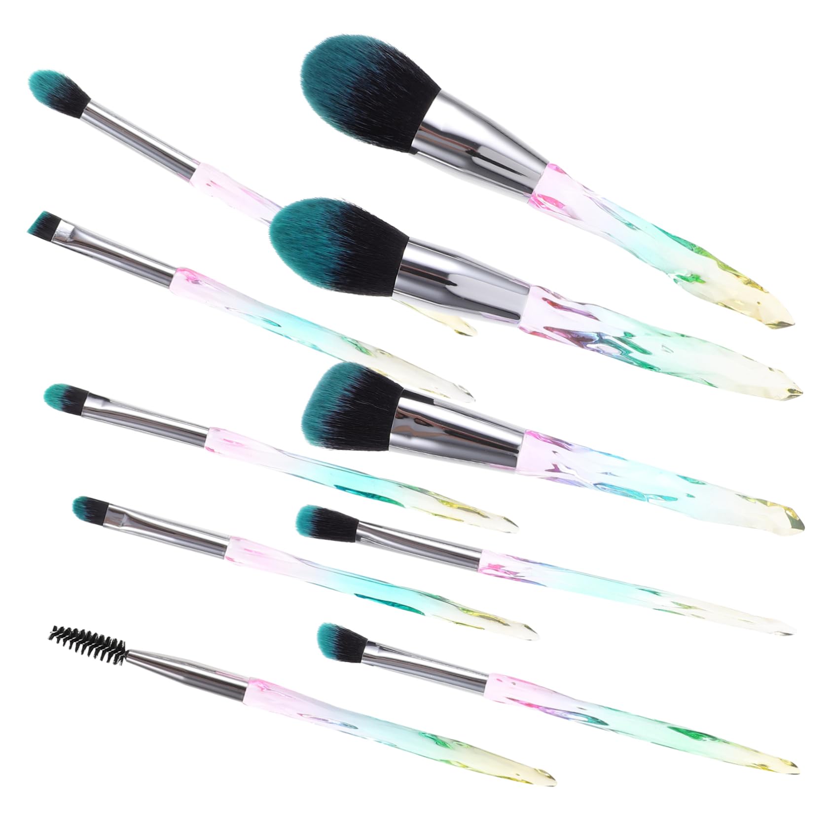 MAGICLULU 20 Pezzi Pennello Per Il Trucco Pennello Per Fondotinta Pennello Per Il Trucco Dettagliato Kit Di Pennelli Per Ombretti Pennello Per Fard Non Perde Pulizia Set Portatile Fidanzata