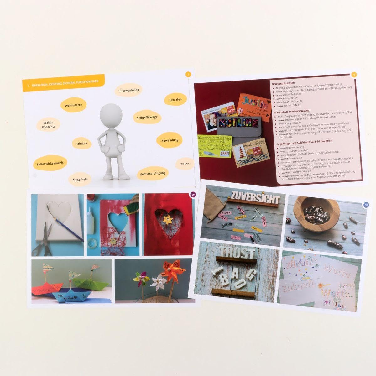 Kreative Trauerarbeit mit Kindern und Jugendlichen: 75 Therapiekarten. Mit 24-seitigem Booklet in hochwertiger Klappkassette, Kartenformat 16,5 x 24 cm (Beltz Therapiekarten)