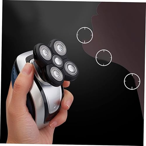Miniatura 3 de Veemoon 5 afeitadoras eléctricas para hombres, afeitadoras recargables para hombres, cepillo giratorio para la cara, recortadora de pelo, afeitadora