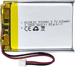 3.7V 503040 620mAh 充電式リチウムポリマーバッテリー、コズモ・ベクター ロボットのバッテリー交換、SkyBell HD WiFiビデオインターホン、Flysight FPVウォッチ、ワイヤレススピーカーのバッテリー交換に適す