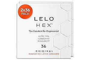 LELO HEX Original Ultra Thin Condoms with Enhanced Protection, Experience Intense Pleasure Worry-Free