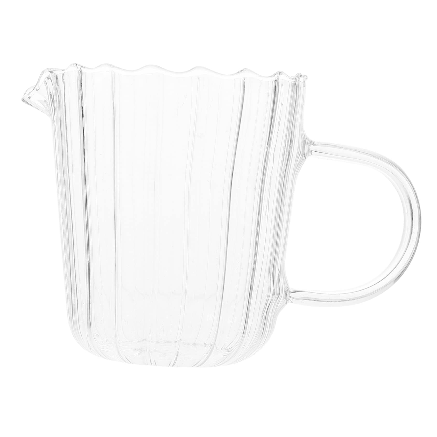STOBAZA Mini Milk Jug Small Milk Container for Hot Cold Drinks Glass Milk Pitcher