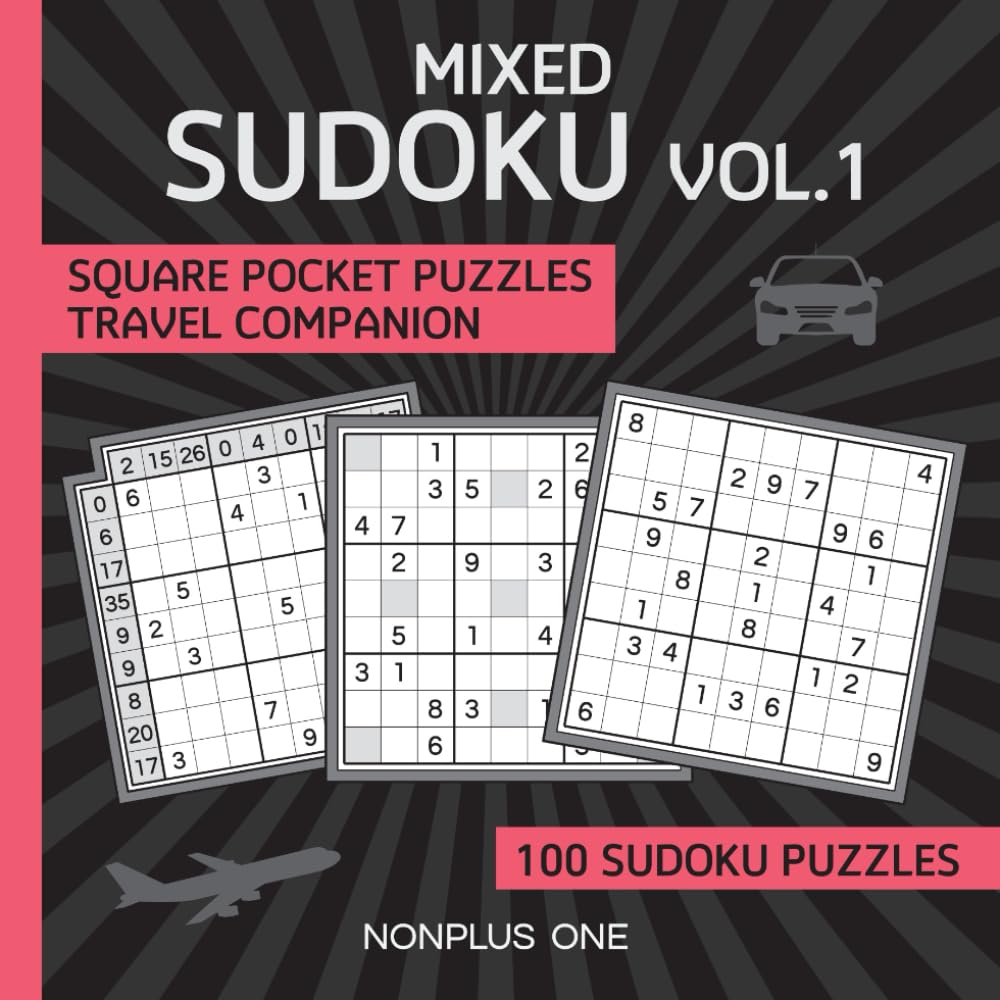Mixed Sudoku Travel Companion Volume 1: Pocket Puzzles For Everyone On The Go