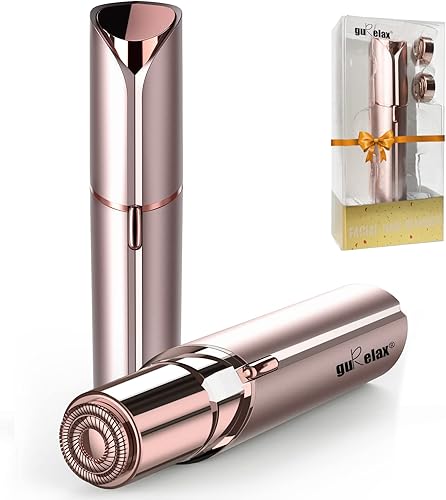 Removedor de vello facial para mujeres, dispositivo de depilación sin dolor (con 2 cabezales de repuesto), la mejor afeitadora facial táctil para