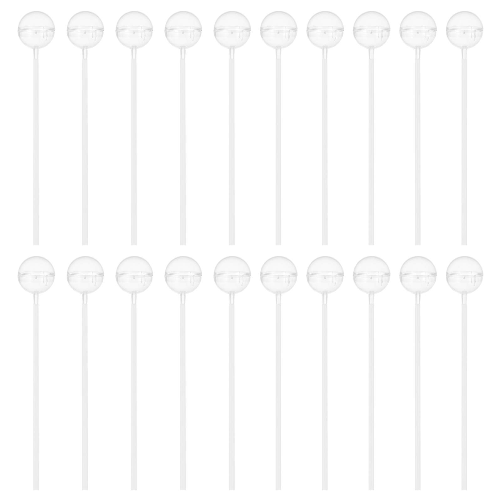 Supports de fixation chocolat transparents x100 pour bouquets de fleurs