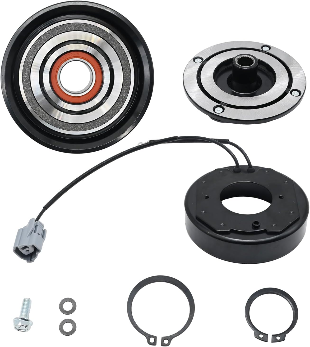 Saihisday 28003C AC Compressor Clutch Replacement for Honda Accord 2003-2007 2.4L