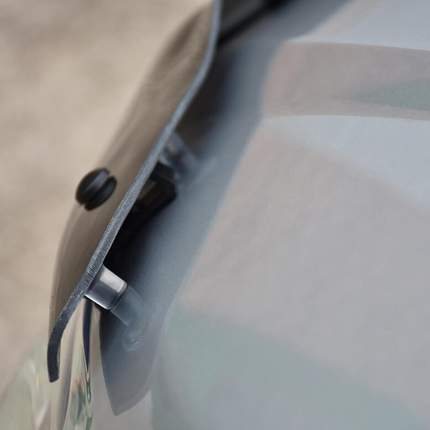 Hood Deflector Guard fits Ford Tourneo Custom 2012-2017, Bugflector Bug & Bonnet Shields, Black ABS Hood Protector, Protects from Particles & Bug, All Weather Durable Car Exterior Accessories