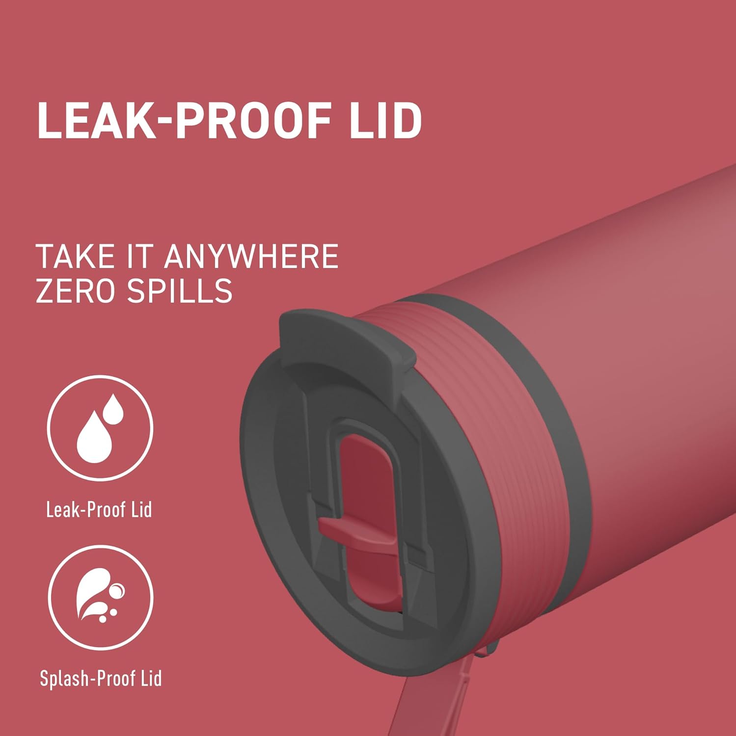 Asobu 20oz Ceramic Lined Insulated Water Bottle for Hot and Cold Drinks with 2-in-1 lid - Durable Travel Bottle with Leak-Proof Lid, Double-Wall Stainless Steel, Keeps Flavors True - Image 7