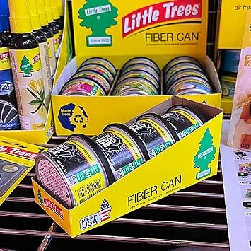 4 Pack Car Freshner Little Trees New Car Fiber Can Air Freshener