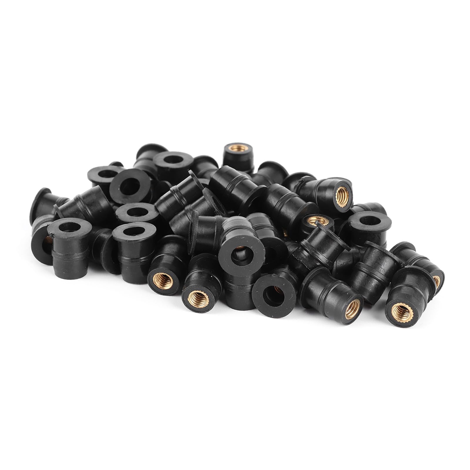 Las Tuercas de Goma M5, Tuercas de Fijación de Parabrisas, Tuercas de Goma Universales con Tuerca de Latón Cautiva, ATV de Motocicleta Métrica de 5 Mm, Crea Sellado Impermeable,