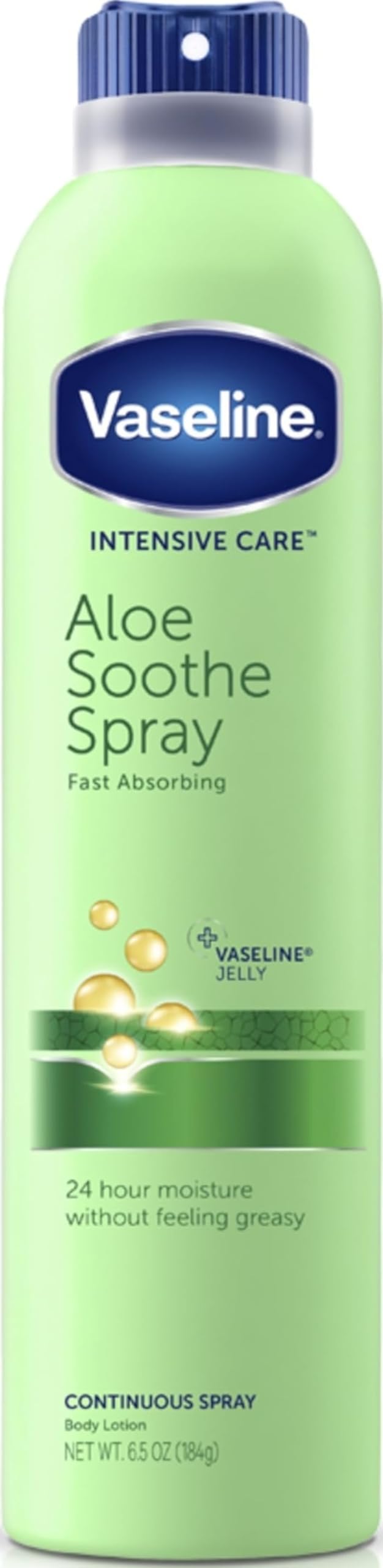 Vaseline Aloe Soothe Spray Moisturiser 190ml Fast Absorbing