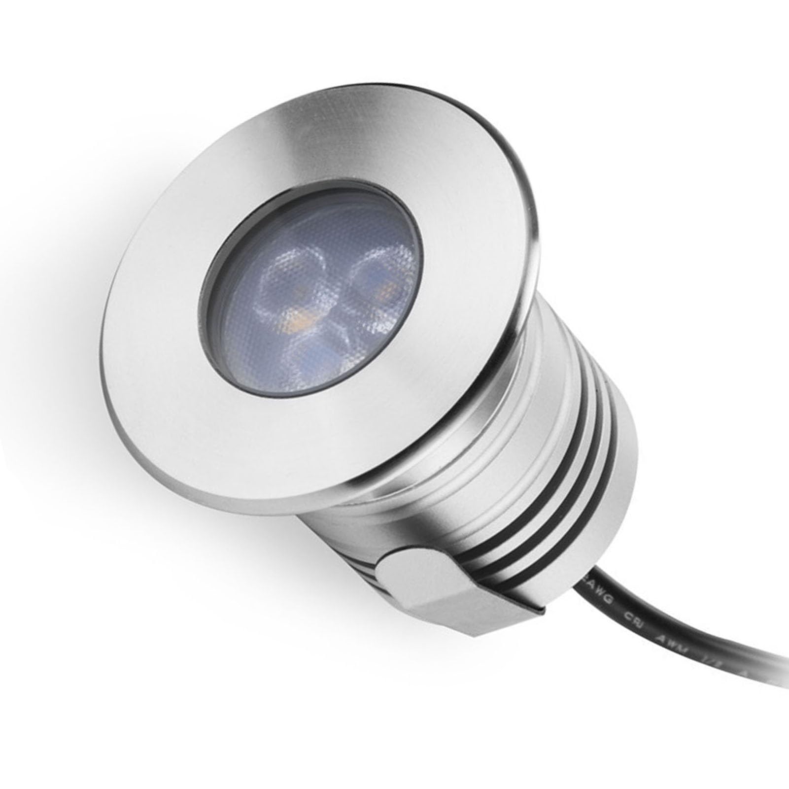 3W Faretto Subacquei - Faretti Piscina, Faretto Subacqueo Incasso, Mini Faretto Per Fontana DC 12V-24V, Luci Paesaggistiche Da Esterno A LED Impermeabile IP68, Per Fontane E Piscine Interrate(Cool whi