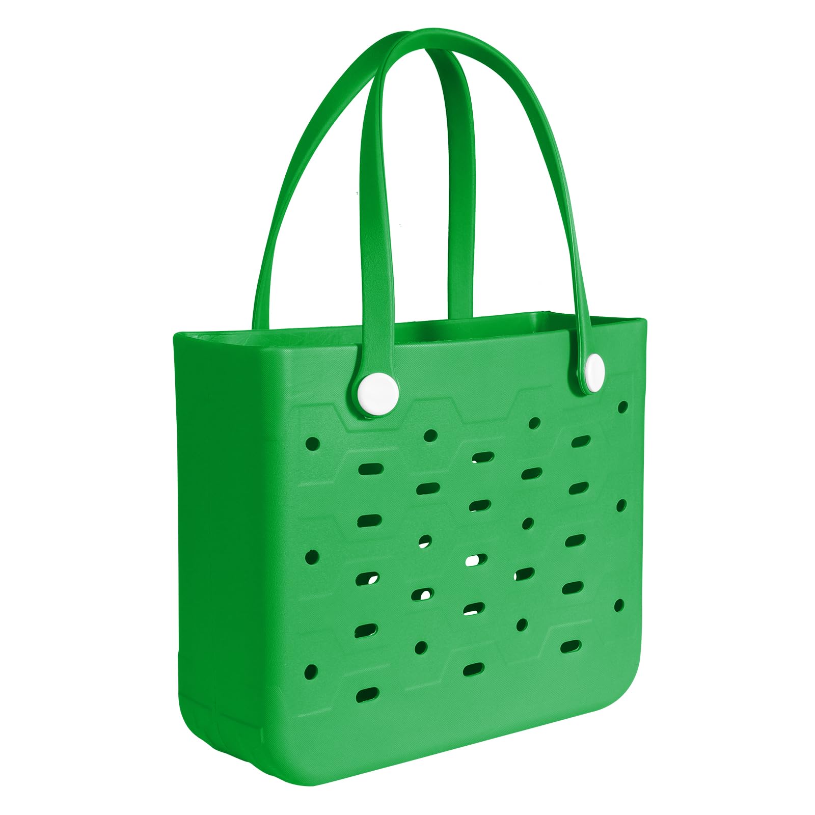 PoVwlty Rubber Beach Bag for Men & Women, Water-resistant Travel Tote Bag for the Beach Boat Pool