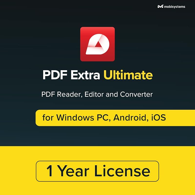 PDF Extra Ultimate | Complete PDF Reader and Editor | Create, Edit, Convert, Combine, Comment, Fill & Sign PDFs | Yearly License | 1 Windows PC & 2 Mobile Devices | 1 User