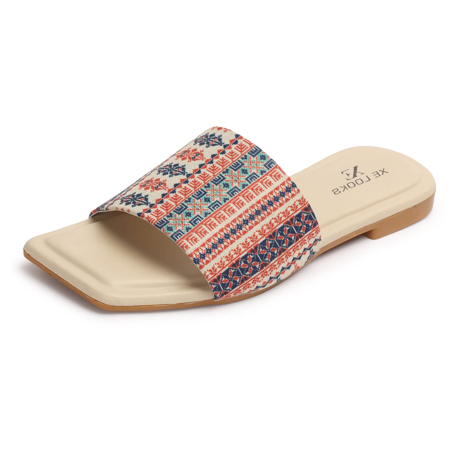 XE Looks Soft Comfortable Casual Multicolor Printed Flats For Women (B0C6Q3NR8F) Amazon Price History, Amazon Price Tracker