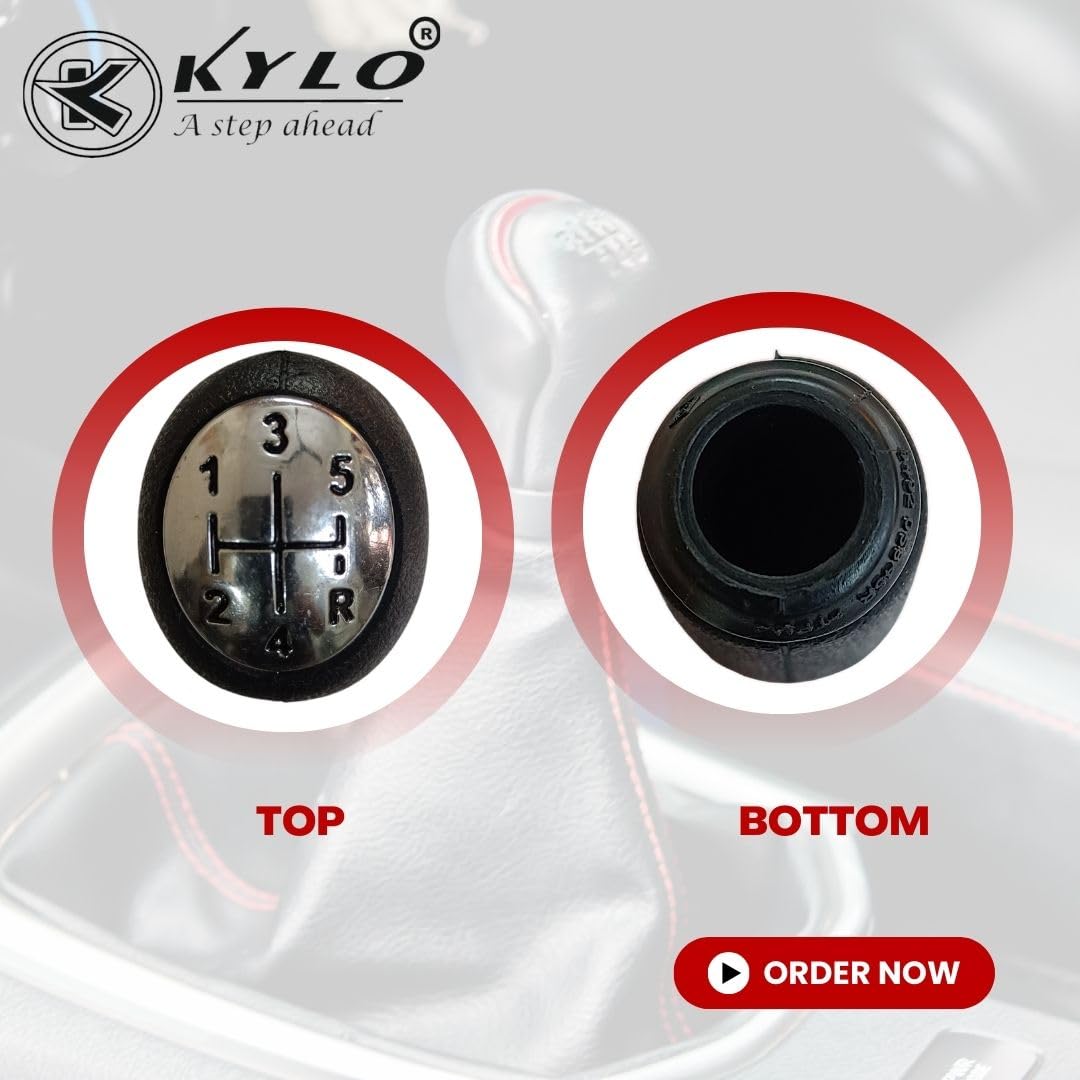 KYLO Car Gear Knob| Gear Shifter for Effortless Shifting | Specific Fit and Durable Build for Enhanced Driving Comfort and Control (Gear KNOB LGC (Black Letters)) - Image 5 thumbnail