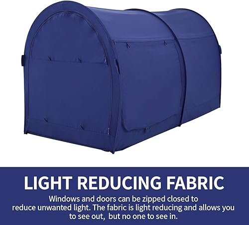 Miniatura 3 de Alvantor Tienda de campaña con dosel para cama, tiendas de campaña de ensueño, espacio de privacidad, tamaño individual, tiendas de campaña para