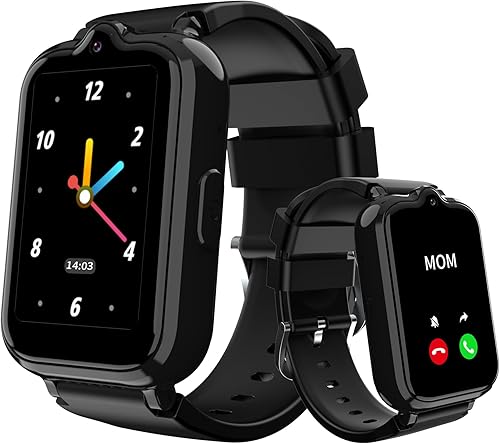 Miniatura 8 de Relojes inteligentes 4G para niñas | Reloj GPS para niños con videollamada y chat de voz, podómetro, calculadora de alarma SOS, cámara impermeable,