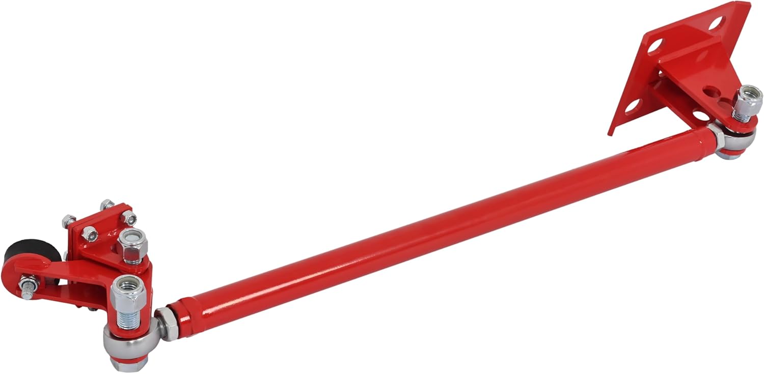 ALMULOO Traction Tie Bar Compatible with 1999-2018 GMC Sierra Chevy Silverado 2wd 4wd Powder Coated Steel RED