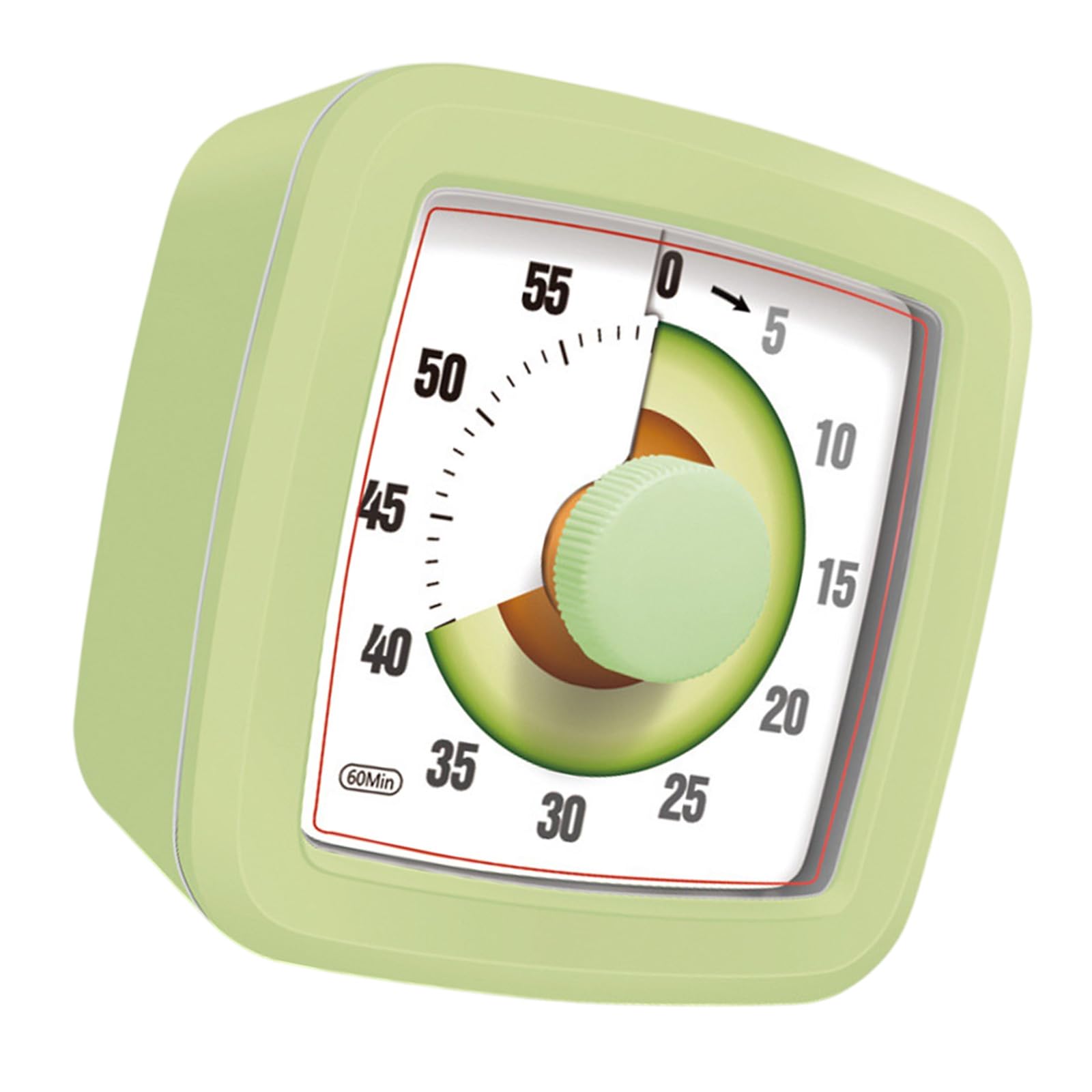 Tsophreniq Children Study Clock with Visual Countdown 60Min Quiet Alarm ABS Shell Perfect for Homework and Baking Homework Reminder Clock
