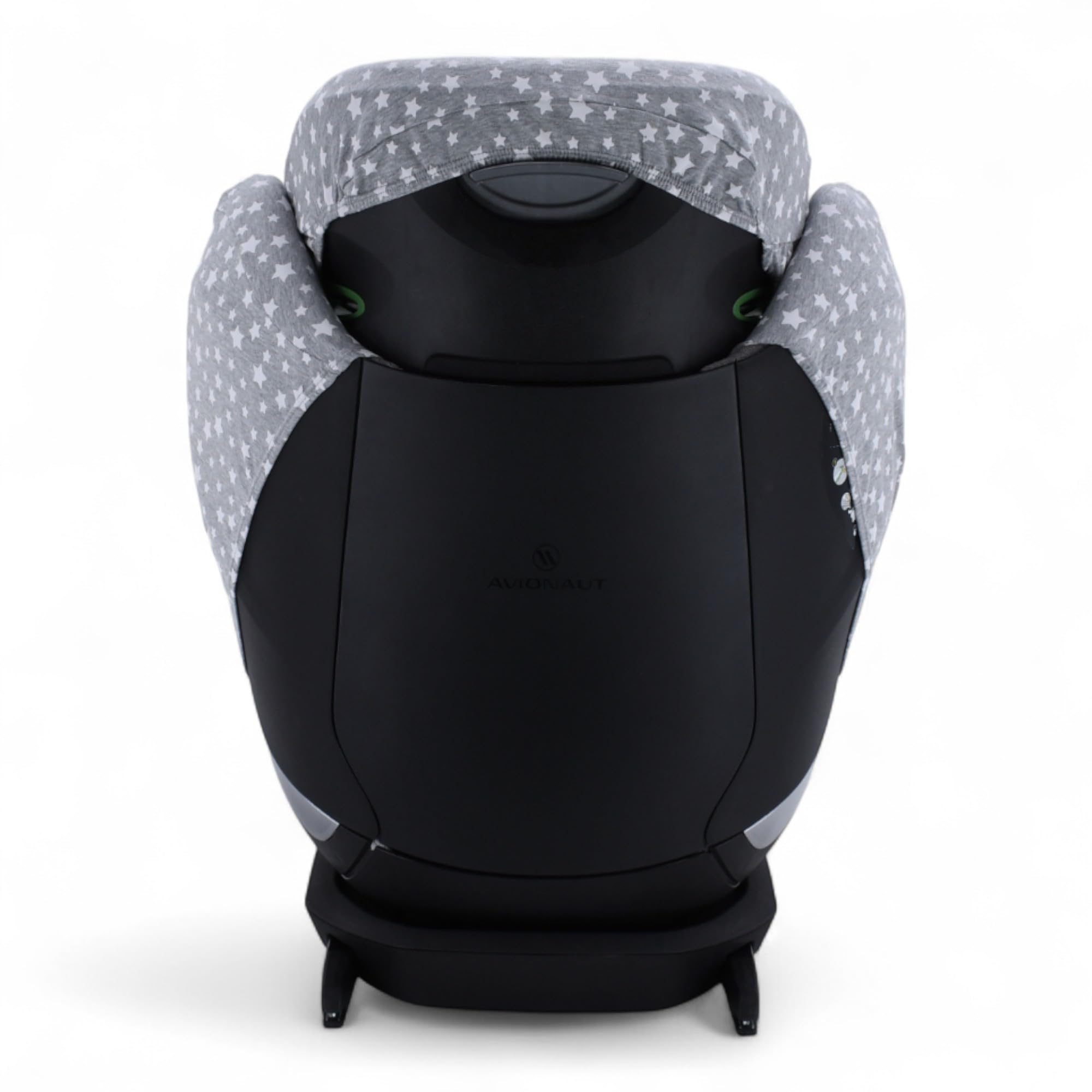 JYOKO Fodera in cotone biologico per seggiolino auto compatibile con Avionaut MAX Space - Traspirante, morbido e lavabile - Protezione e comfort per bambino (stampa White Star)