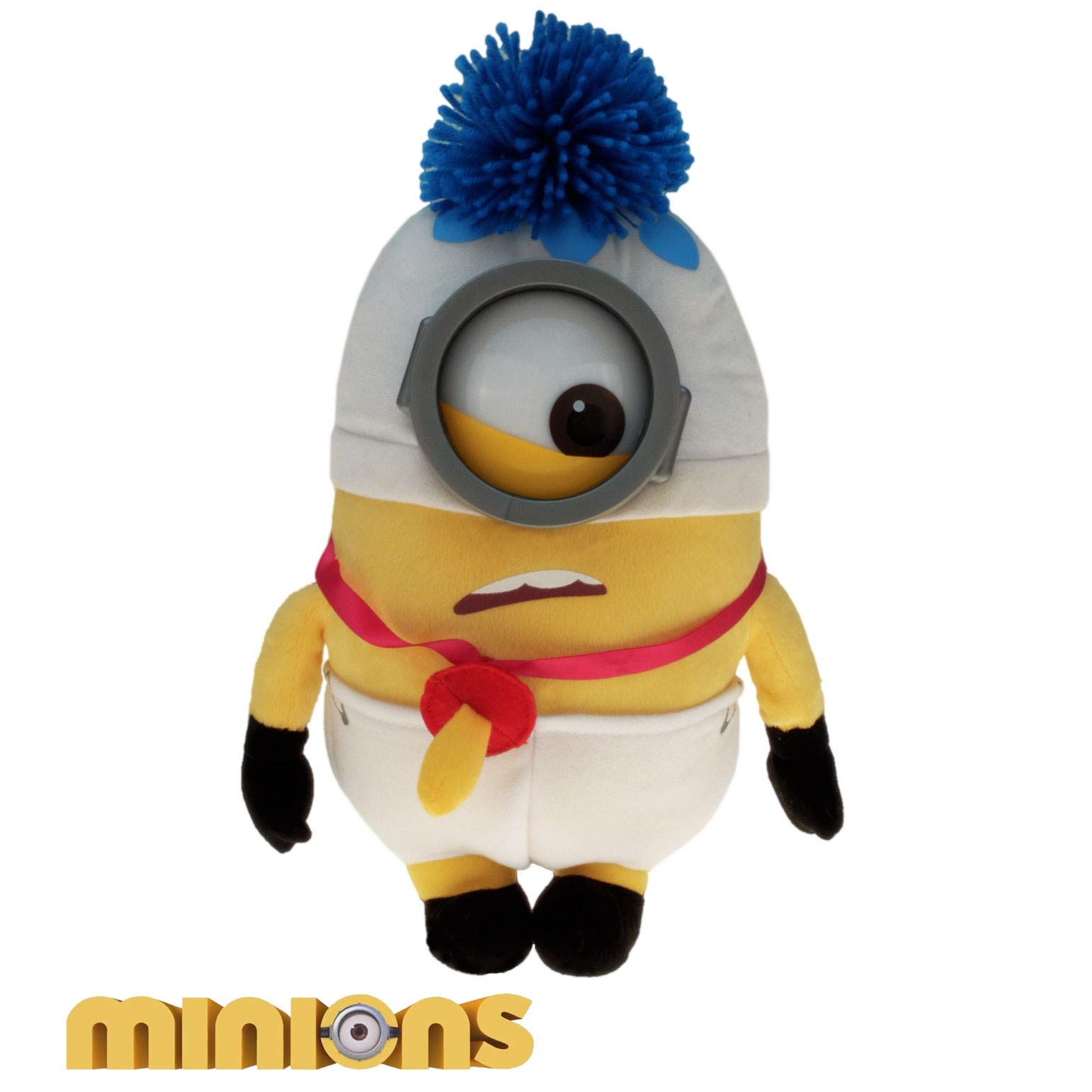GRAND MINION PELUCHE Plage Guitare Fille Bébé Plastique Lunettes 27 CM Moi Moche EUR 21,59 - FR