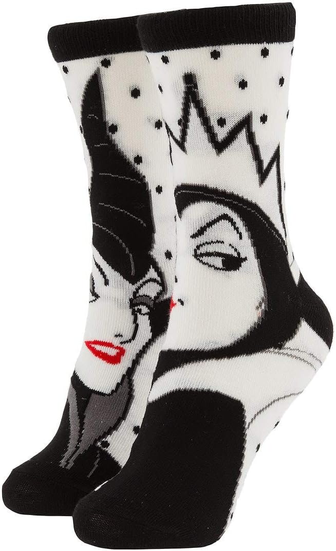 Disney Store Villains The Queen Maleficent Socks for Adults 4-10