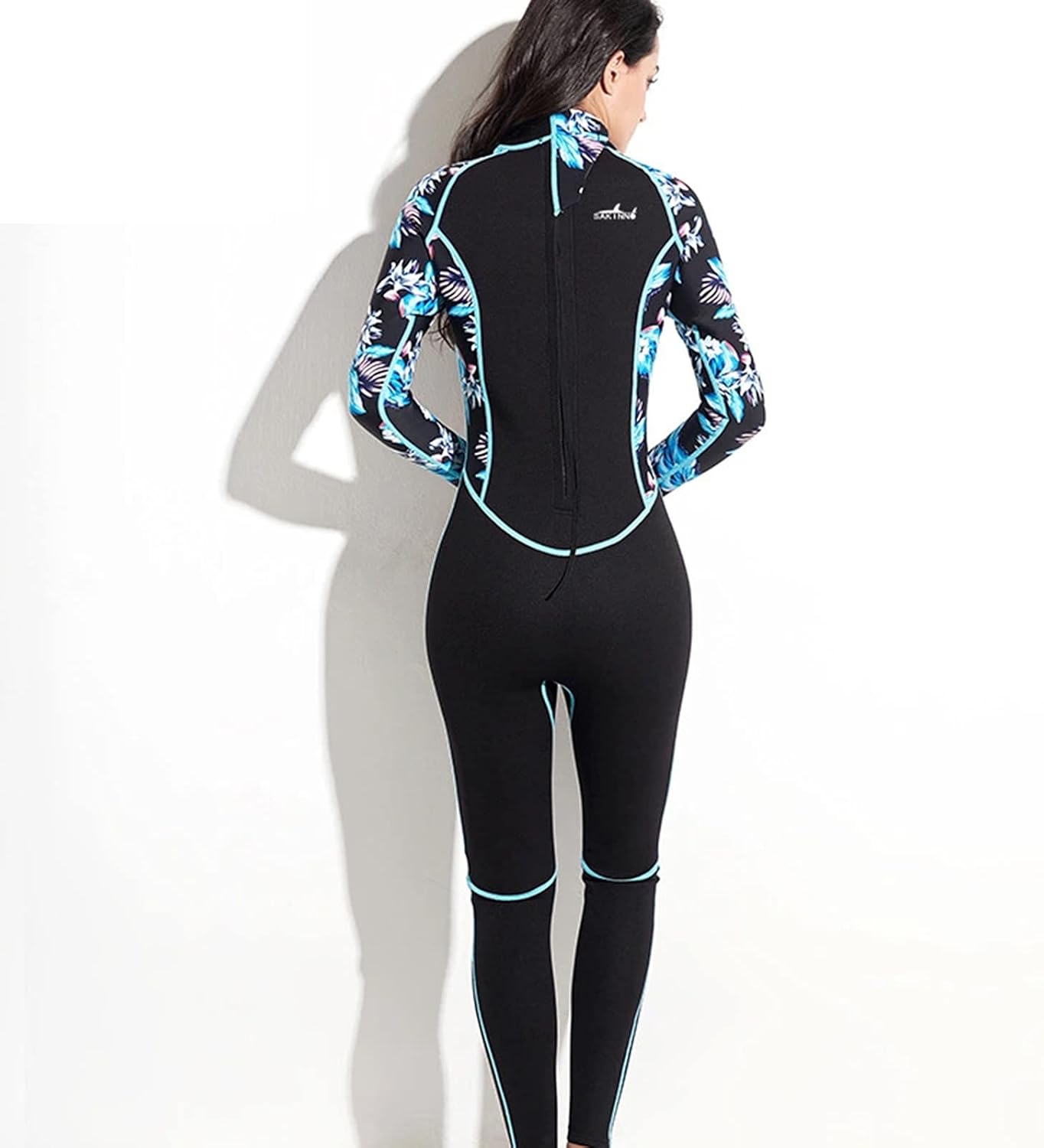 激安セール シュノーケリングウェットスーツ女性2mmネオプレンワンピースフルボディダイブスーツファッションプリントスリム高柔軟性uv保護水着