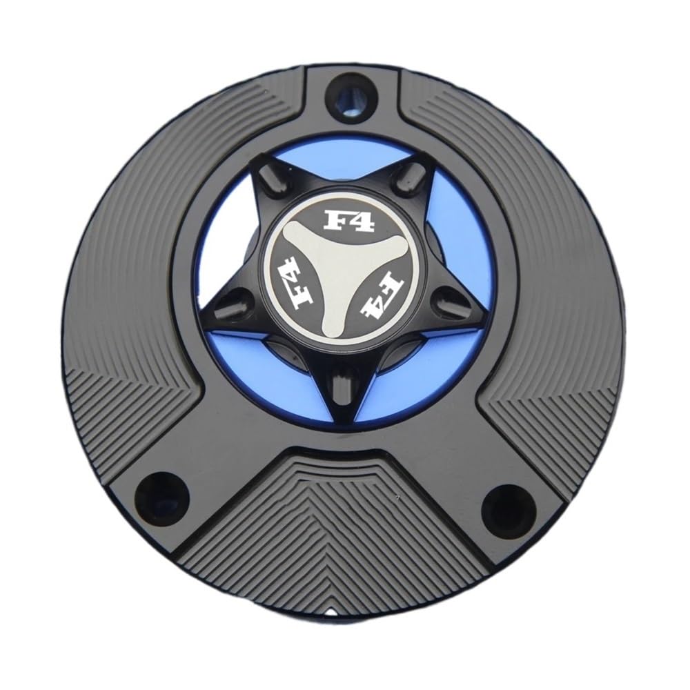 Tappo Serbatoio Carburante Moto Copertura Del Tappo Serbatoio Carburante Per Motocicletta Per F4 750 1000 2000-2006 Per(Blue with l)