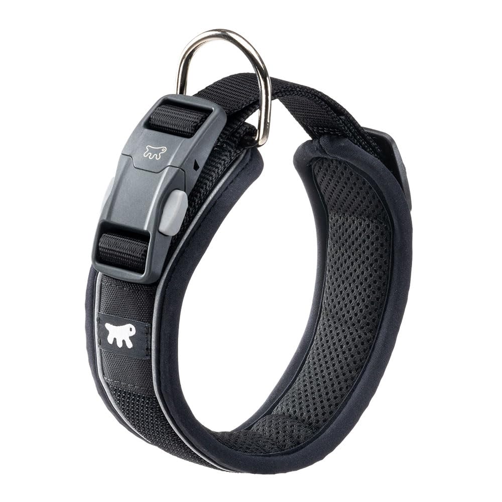 Ferplast Dog Collar GENIUS C25/55, Reflective, Breathable, Adjustable, Quick Release Magnetic Closure